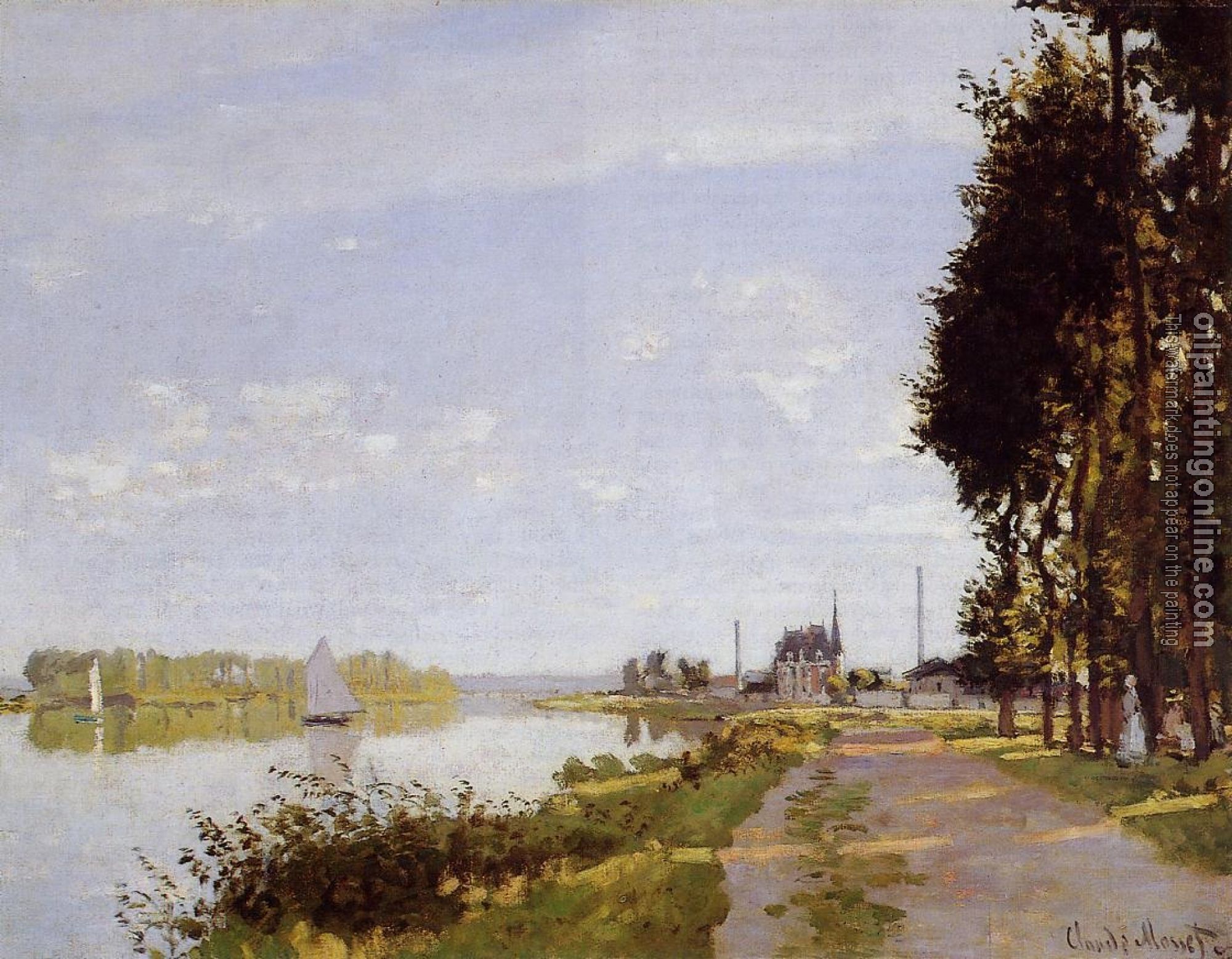 Monet, Claude Oscar - The Promenade at Argenteuil